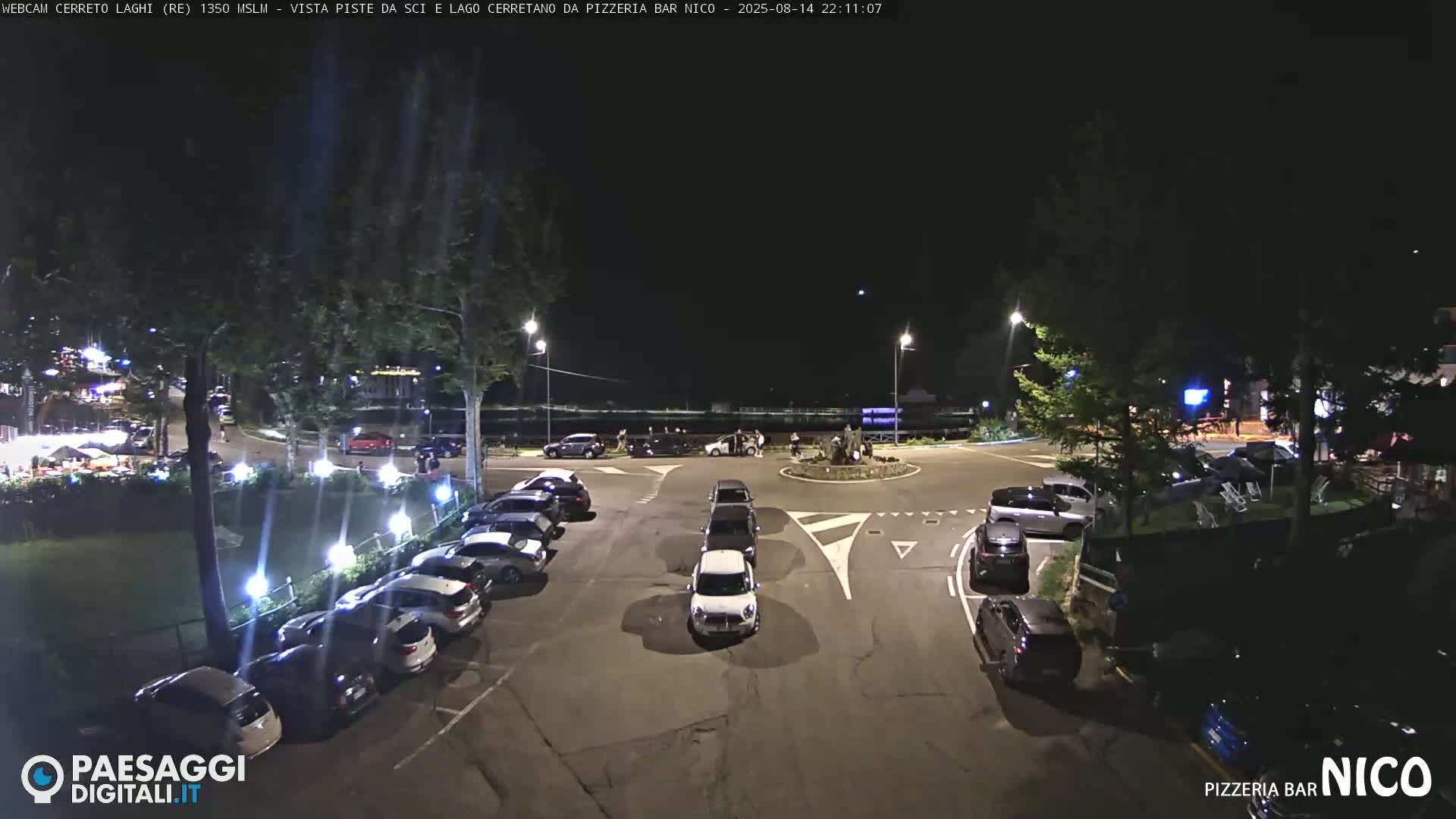 Cerreto Laghi Lake Ski Slopes & Lake's Square Live Cam  - Reggio Emilia, Emilia-Romagna, Italy