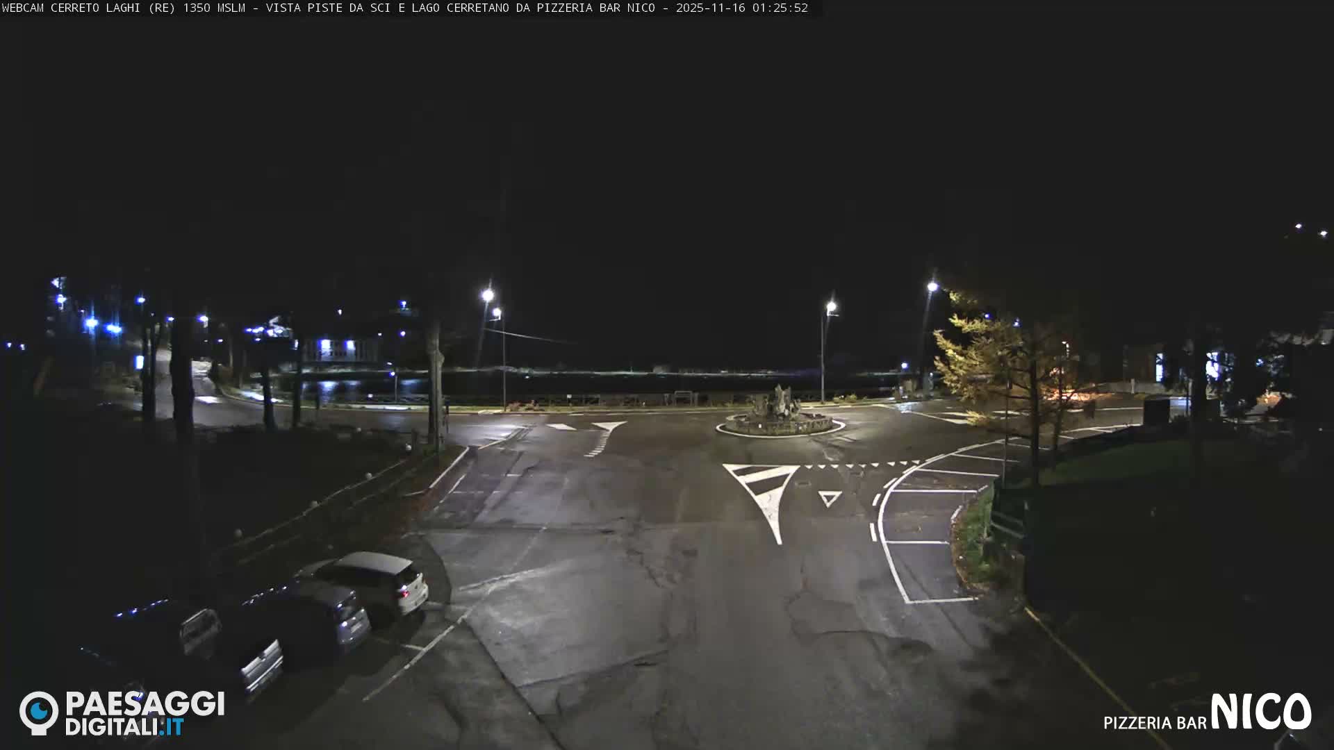 Cerreto Laghi Lake Ski Slopes & Lake's Square Live Cam  - Reggio Emilia, Emilia-Romagna, Italy