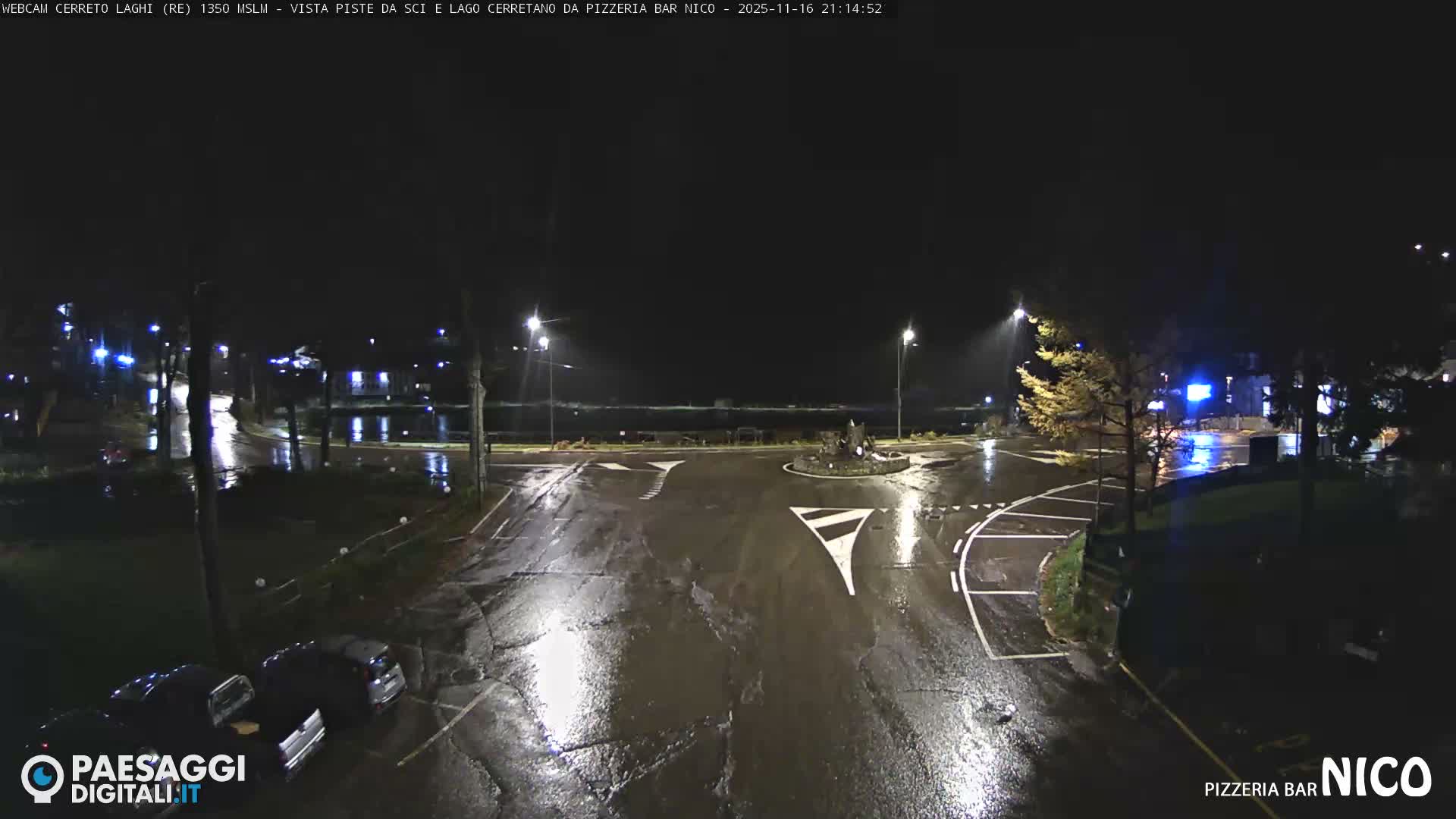 Cerreto Laghi Lake Ski Slopes & Lake's Square Live Cam  - Reggio Emilia, Emilia-Romagna, Italy