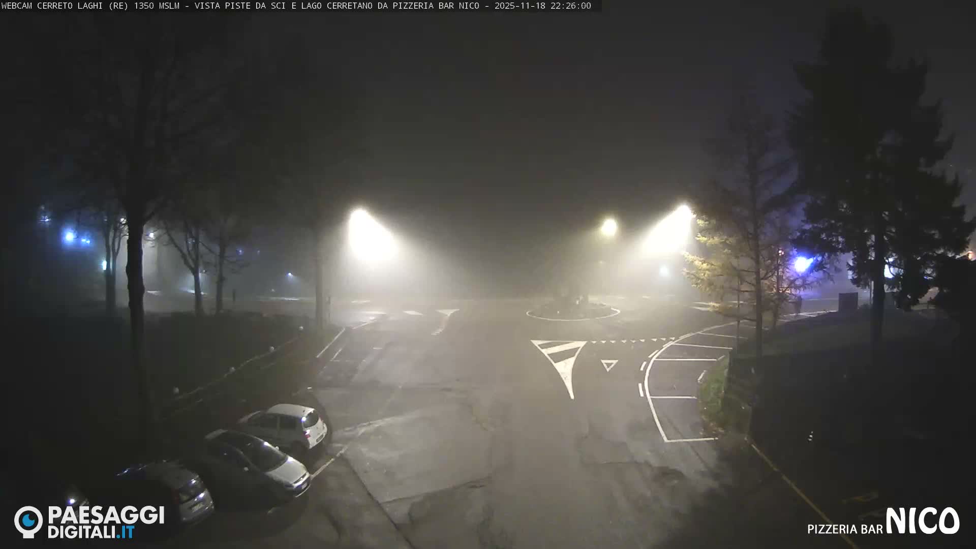 Cerreto Laghi Lake Ski Slopes & Lake's Square Live Cam  - Reggio Emilia, Emilia-Romagna, Italy