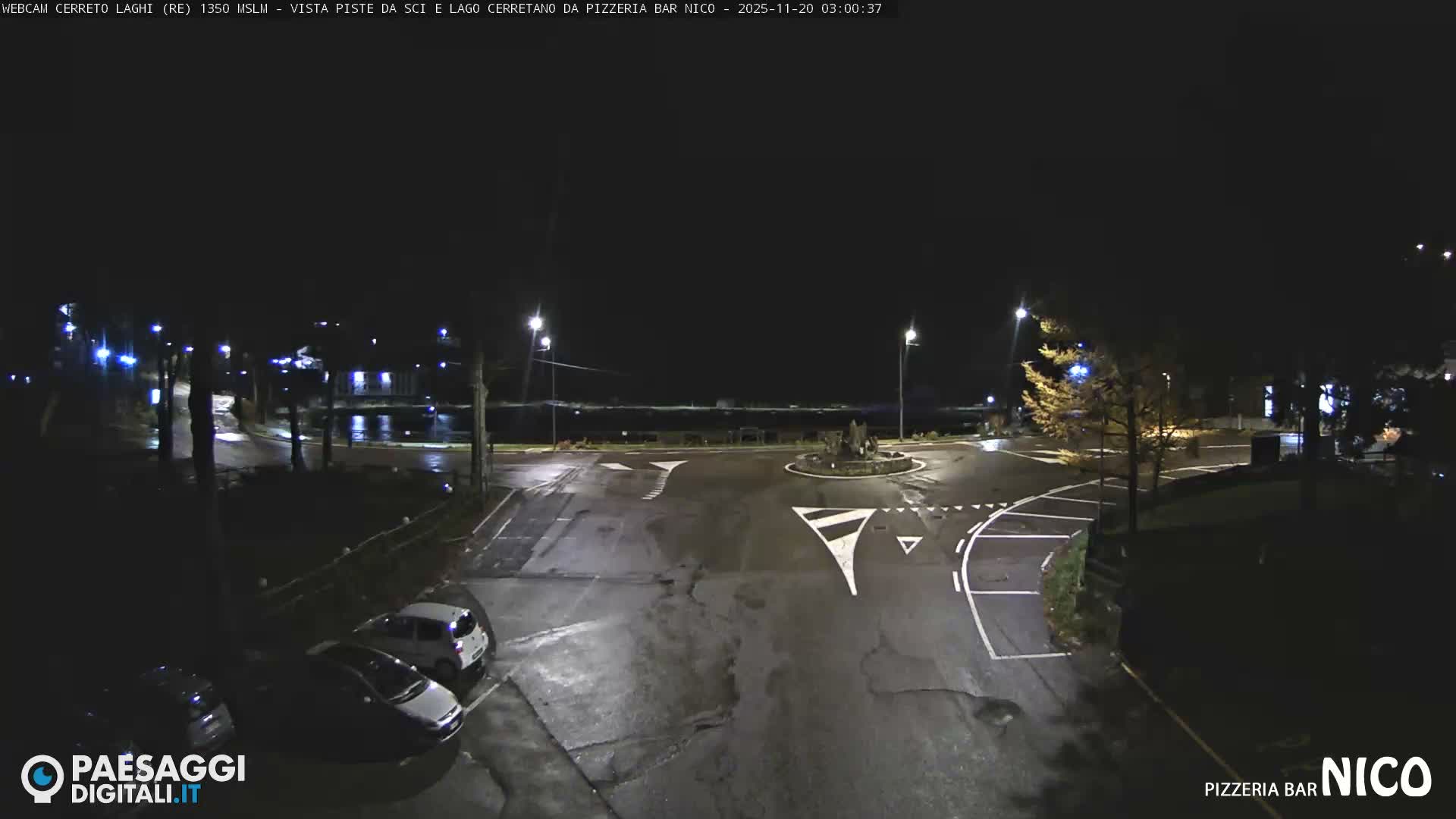 Cerreto Laghi Lake Ski Slopes & Lake's Square Live Cam  - Reggio Emilia, Emilia-Romagna, Italy