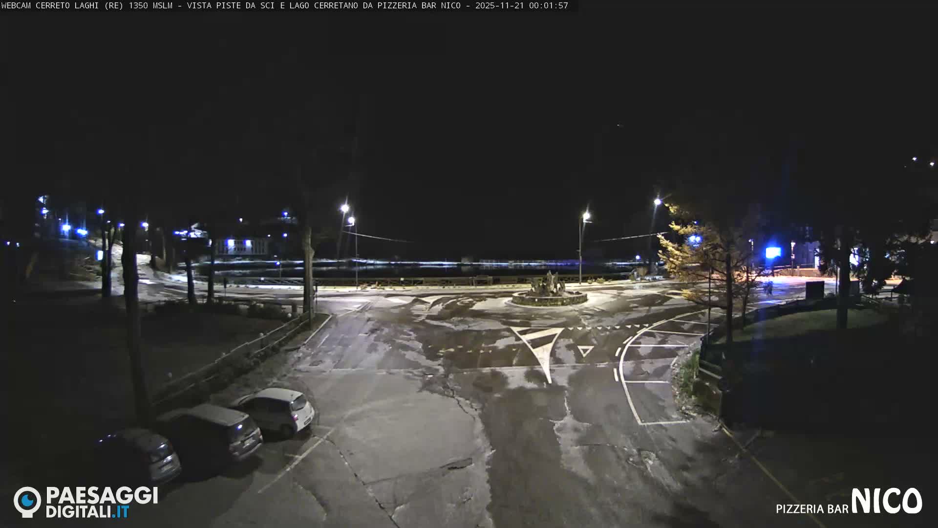 Cerreto Laghi Lake Ski Slopes & Lake's Square Live Cam  - Reggio Emilia, Emilia-Romagna, Italy