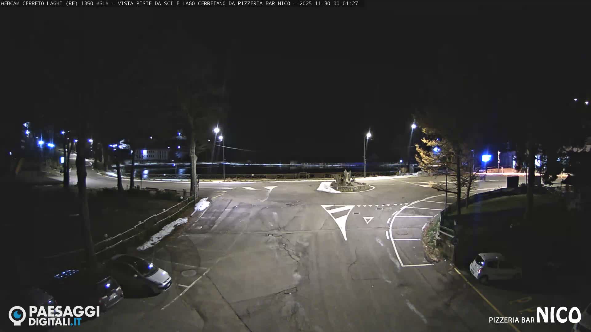 Cerreto Laghi Lake Ski Slopes & Lake's Square Live Cam  - Reggio Emilia, Emilia-Romagna, Italy