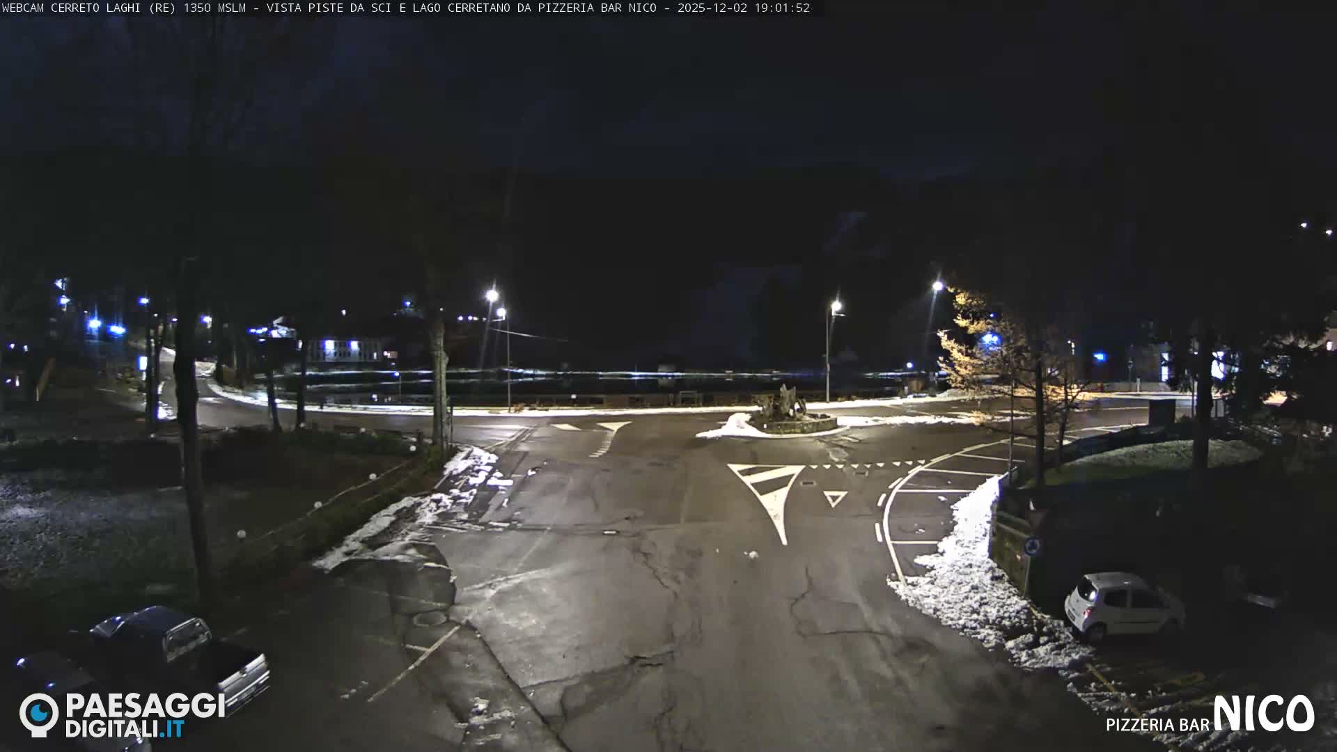Cerreto Laghi Lake Ski Slopes & Lake's Square Live Cam  - Reggio Emilia, Emilia-Romagna, Italy