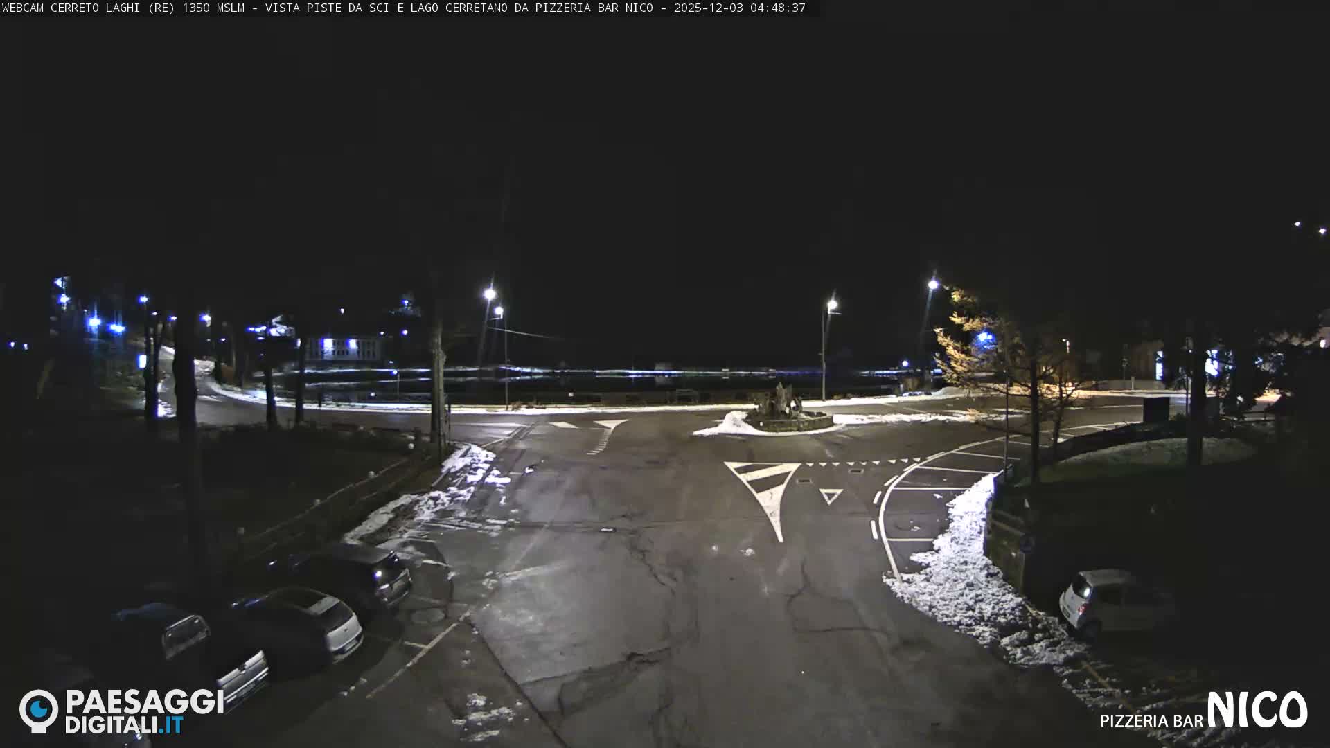 Cerreto Laghi Lake Ski Slopes & Lake's Square Live Cam  - Reggio Emilia, Emilia-Romagna, Italy