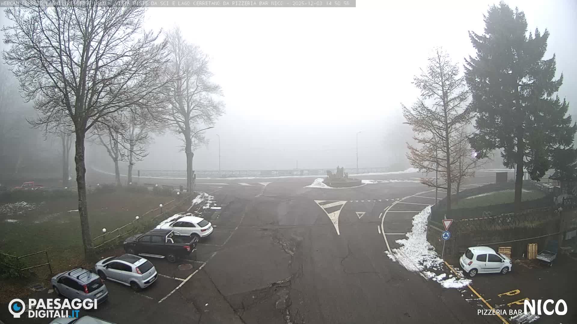 Cerreto Laghi Lake Ski Slopes & Lake's Square Live Cam  - Reggio Emilia, Emilia-Romagna, Italy