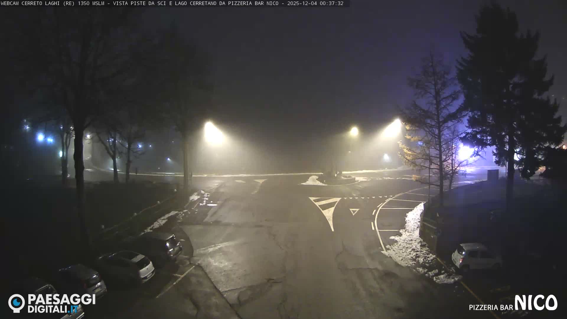 Cerreto Laghi Lake Ski Slopes & Lake's Square Live Cam  - Reggio Emilia, Emilia-Romagna, Italy