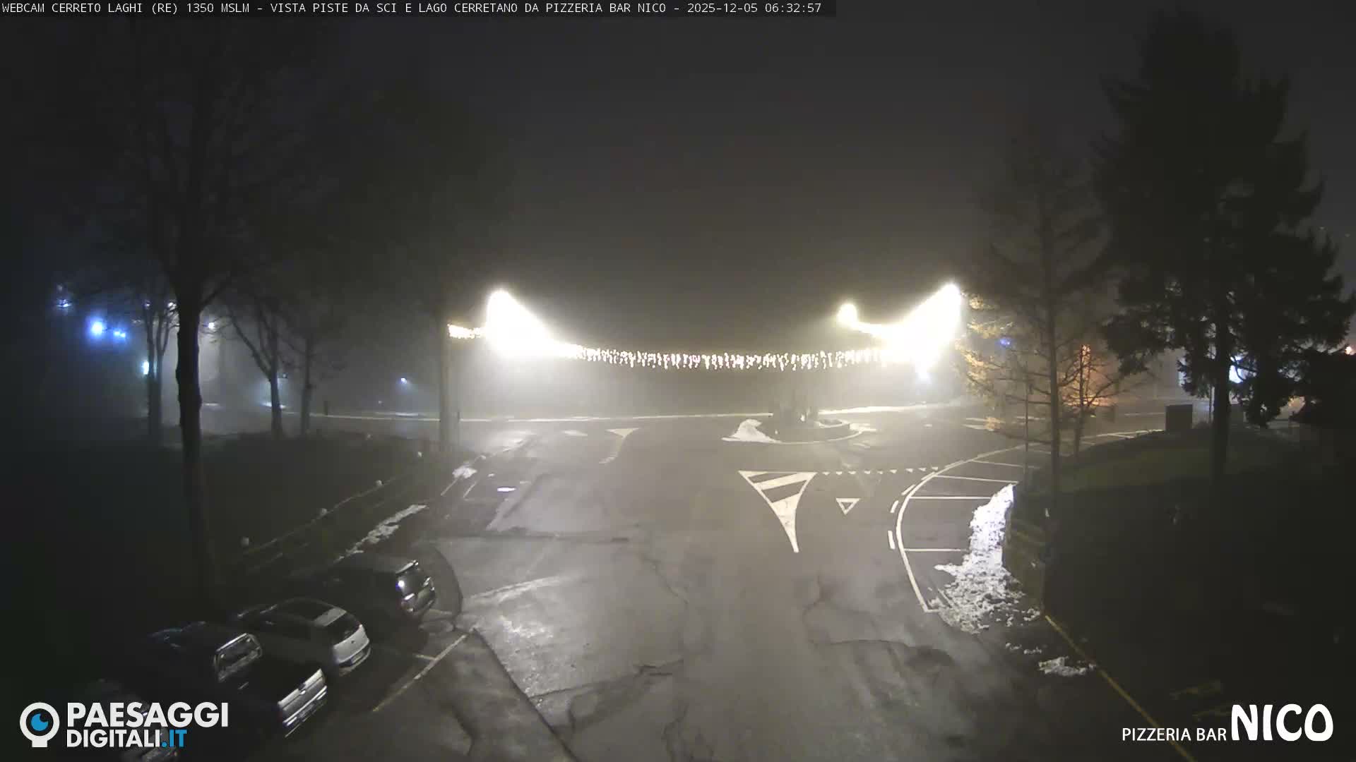 Cerreto Laghi Lake Ski Slopes & Lake's Square Live Cam  - Reggio Emilia, Emilia-Romagna, Italy