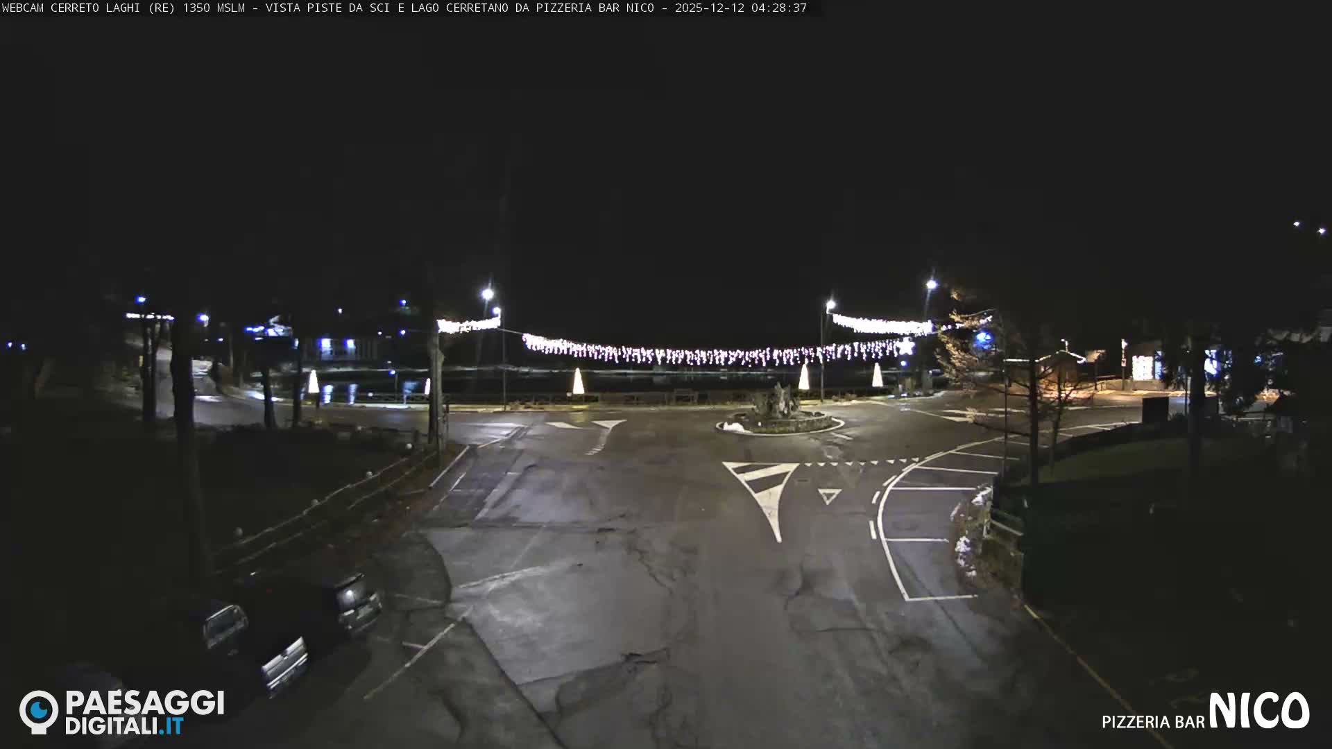 Cerreto Laghi Lake Ski Slopes & Lake's Square Live Cam  - Reggio Emilia, Emilia-Romagna, Italy