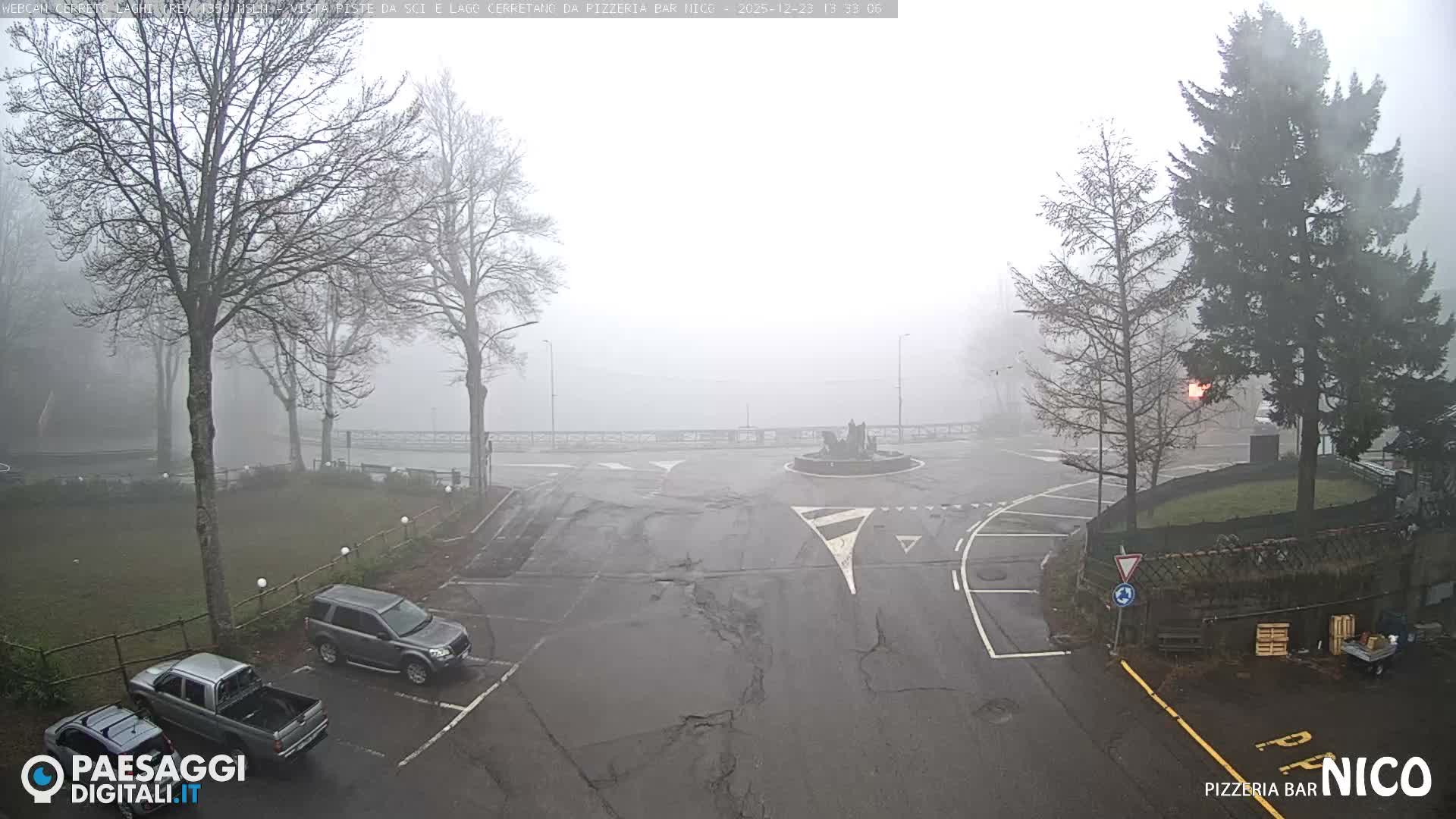 Cerreto Laghi Lake Ski Slopes & Lake's Square Live Cam  - Reggio Emilia, Emilia-Romagna, Italy