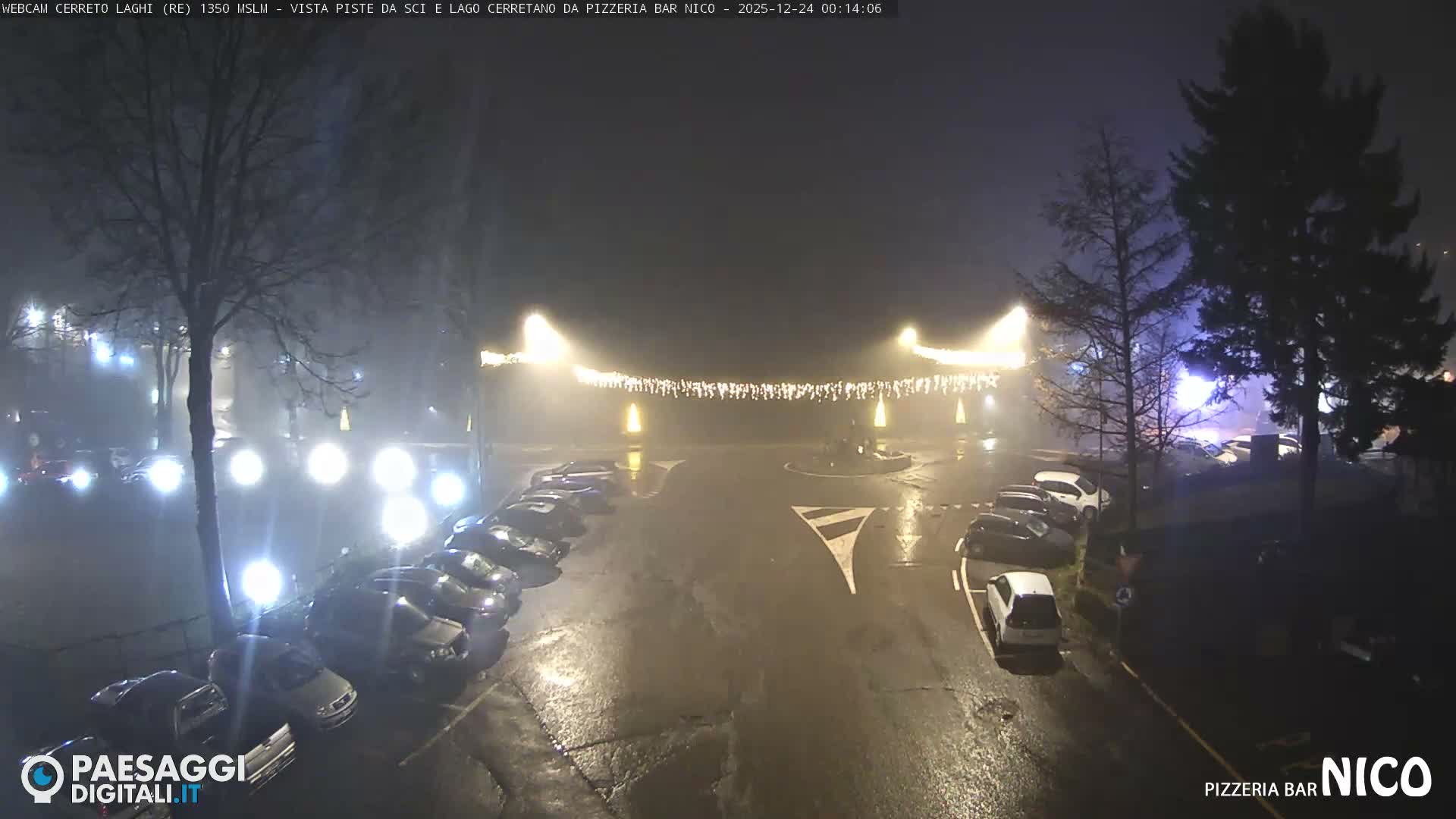 Cerreto Laghi Lake Ski Slopes & Lake's Square Live Cam  - Reggio Emilia, Emilia-Romagna, Italy