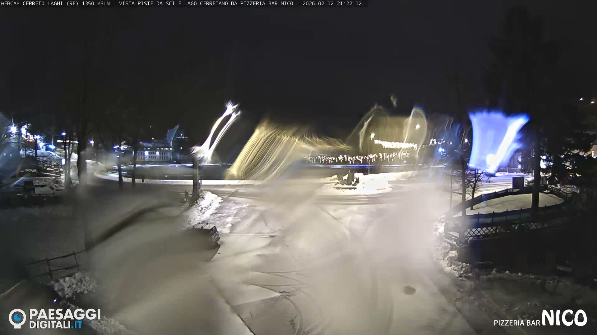 Cerreto Laghi Lake Ski Slopes & Lake's Square Live Cam  - Reggio Emilia, Emilia-Romagna, Italy