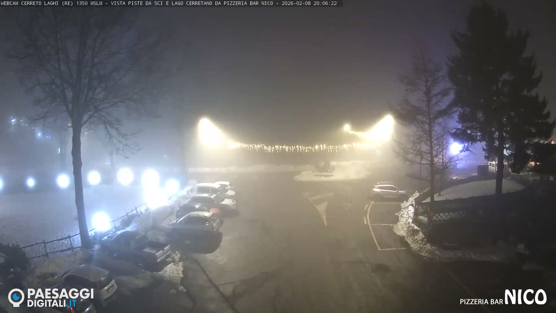 Cerreto Laghi Lake Ski Slopes & Lake's Square Live Cam  - Reggio Emilia, Emilia-Romagna, Italy