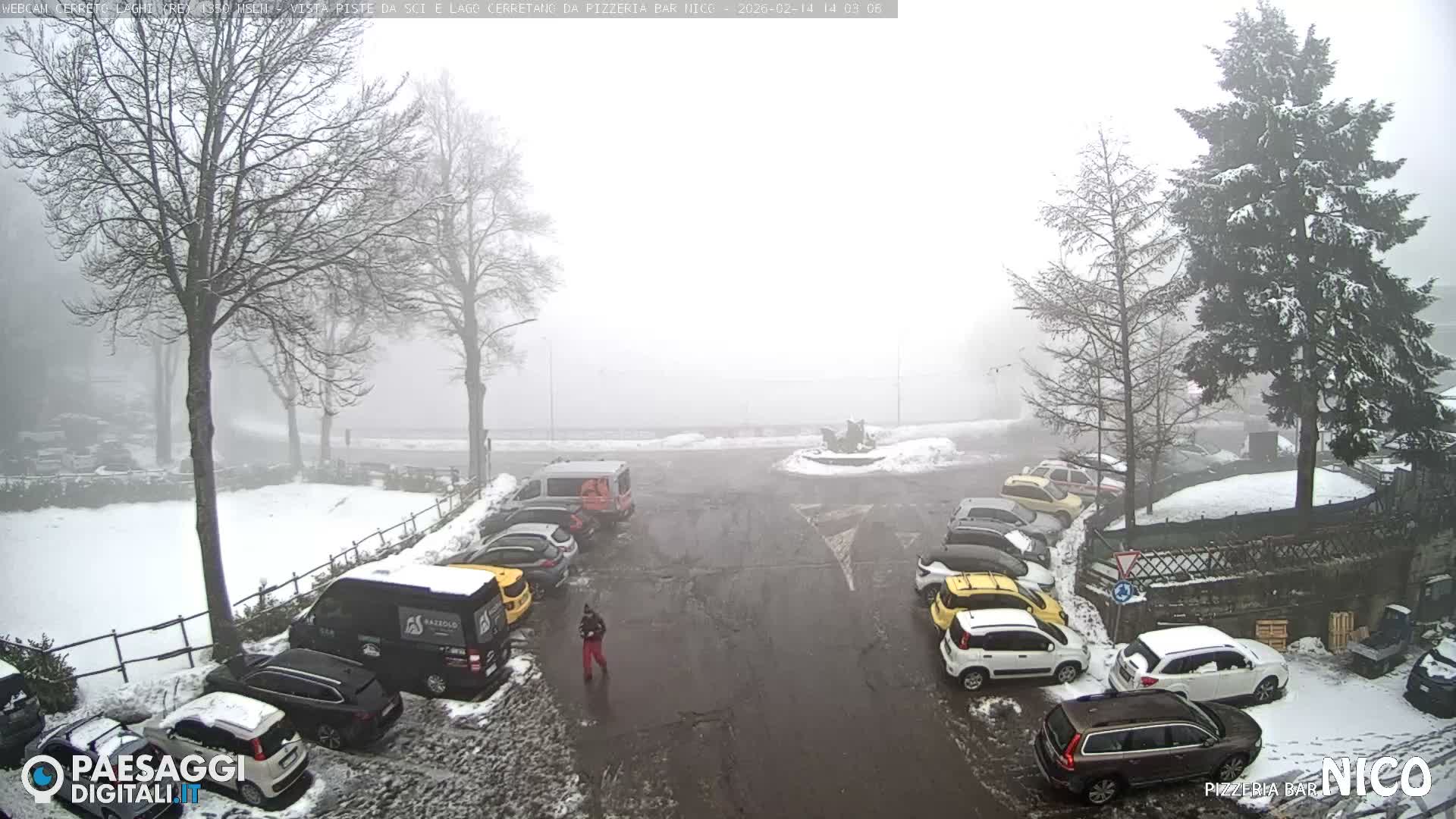 Cerreto Laghi Lake Ski Slopes & Lake's Square Live Cam  - Reggio Emilia, Emilia-Romagna, Italy