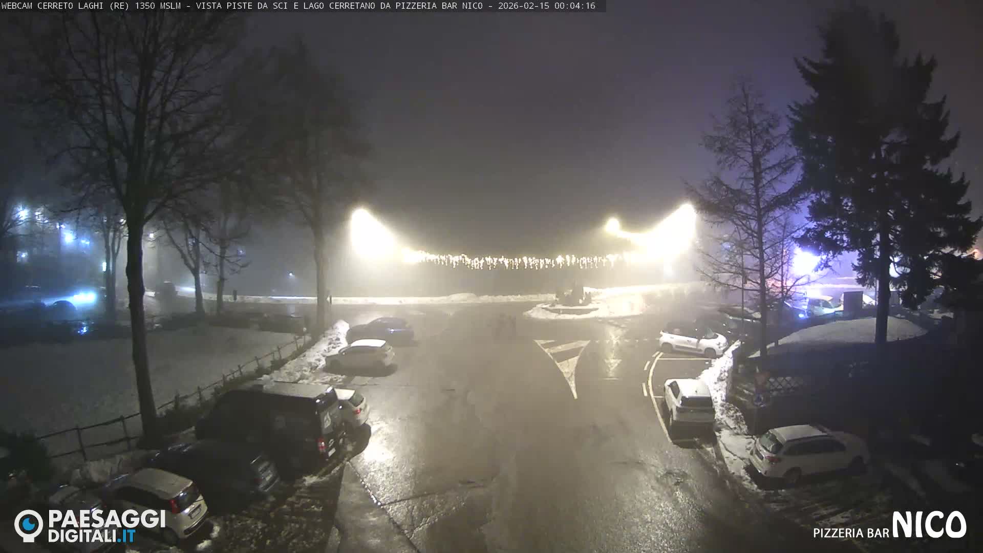 Cerreto Laghi Lake Ski Slopes & Lake's Square Live Cam  - Reggio Emilia, Emilia-Romagna, Italy