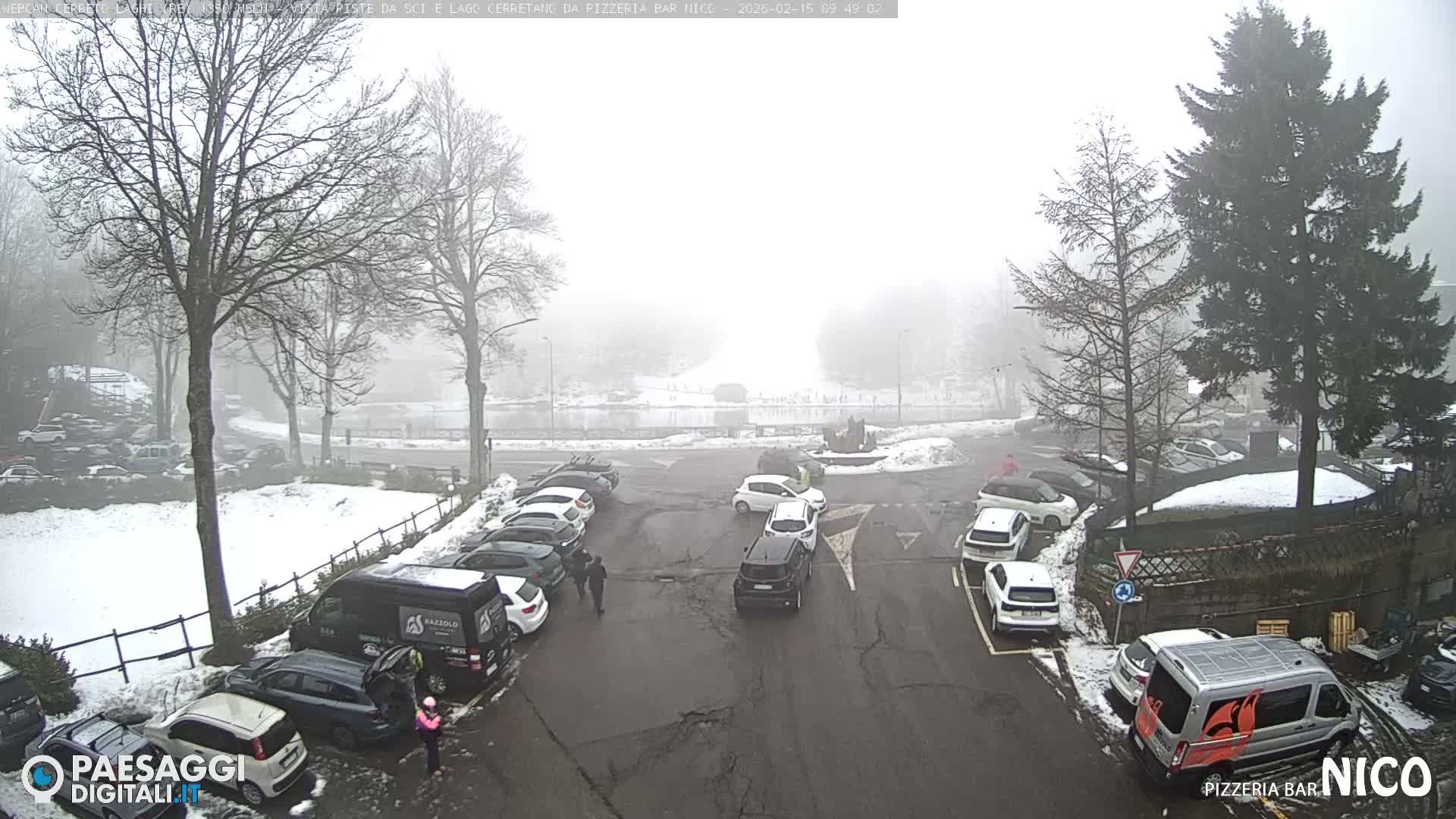 Cerreto Laghi Lake Ski Slopes & Lake's Square Live Cam  - Reggio Emilia, Emilia-Romagna, Italy