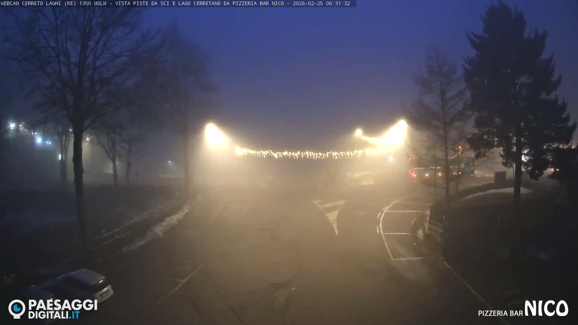 Cerreto Laghi Lake Ski Slopes & Lake's Square Live Cam  - Reggio Emilia, Emilia-Romagna, Italy