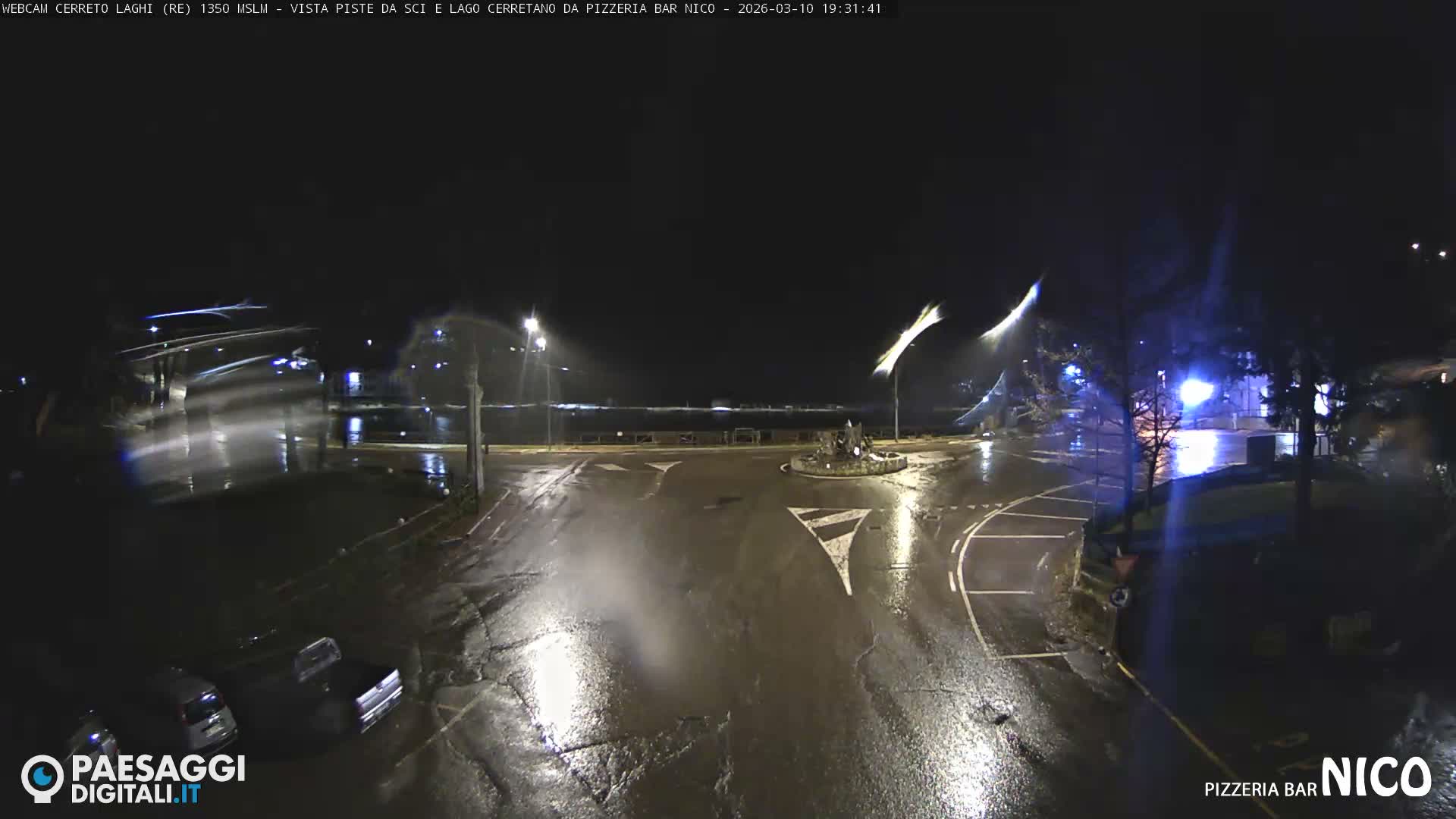 Cerreto Laghi Lake Ski Slopes & Lake's Square Live Cam  - Reggio Emilia, Emilia-Romagna, Italy