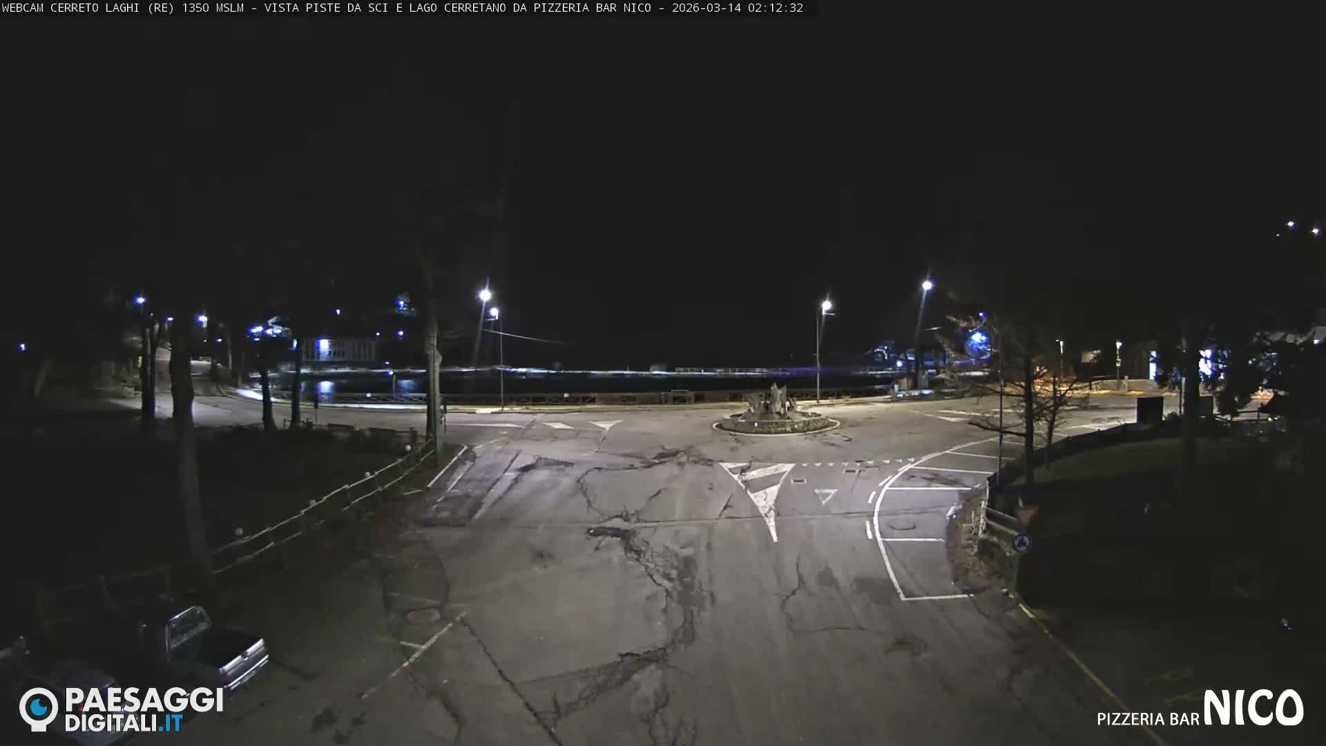 Cerreto Laghi Lake Ski Slopes & Lake's Square Live Cam  - Reggio Emilia, Emilia-Romagna, Italy