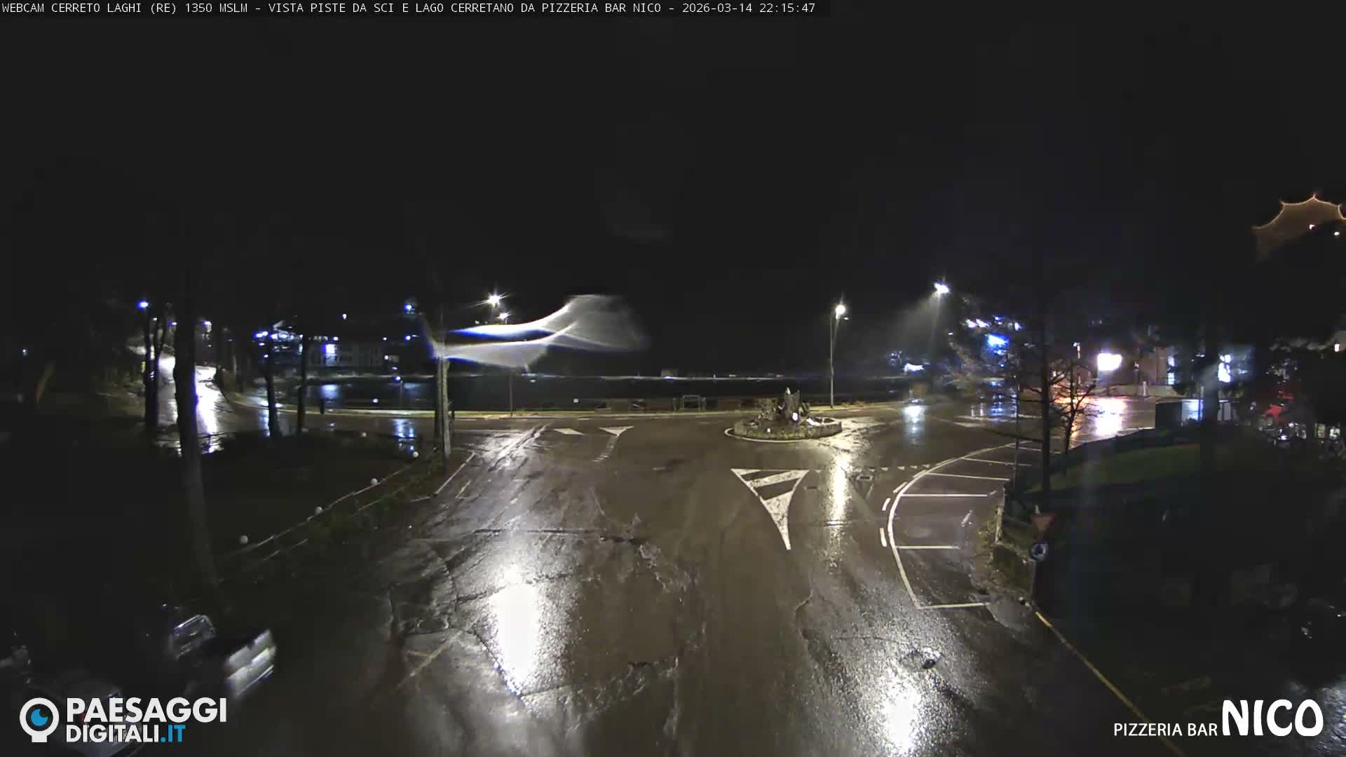 Cerreto Laghi Lake Ski Slopes & Lake's Square Live Cam  - Reggio Emilia, Emilia-Romagna, Italy