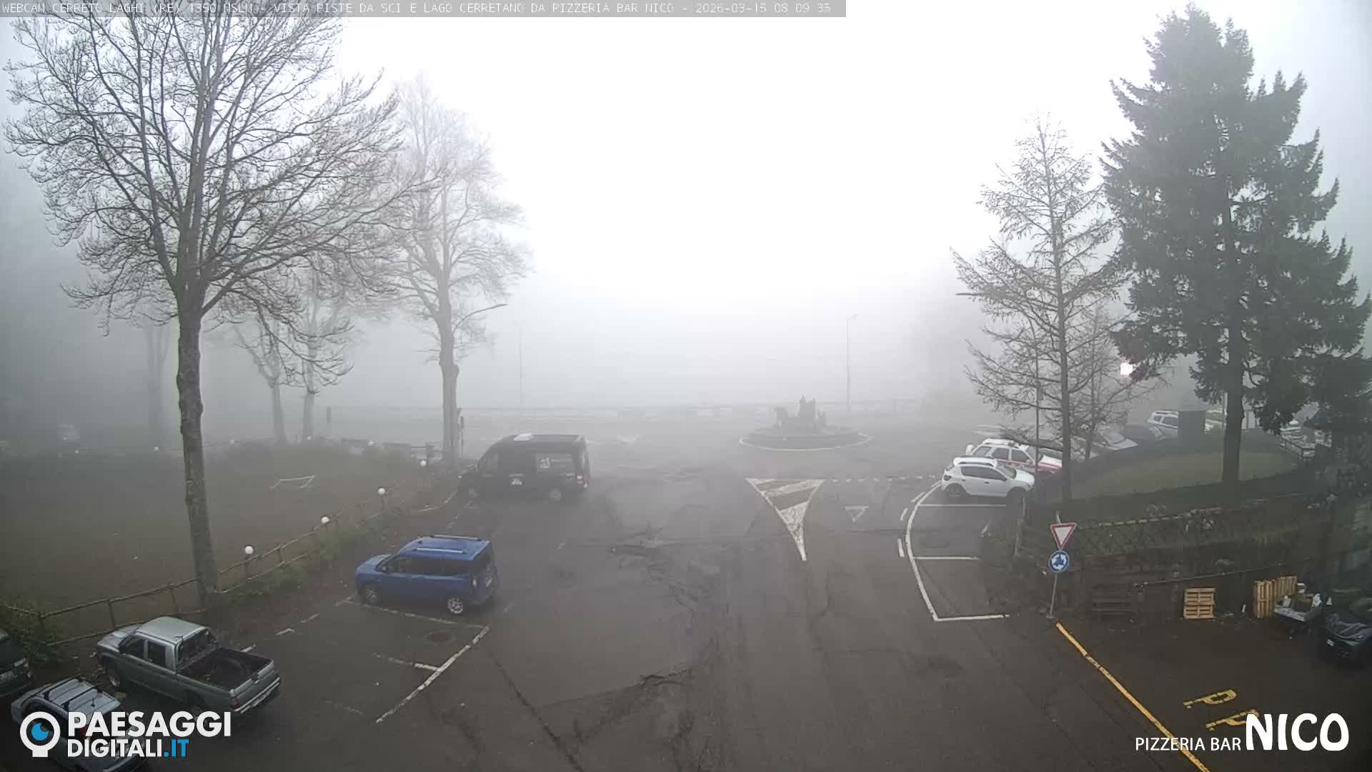 Cerreto Laghi Lake Ski Slopes & Lake's Square Live Cam  - Reggio Emilia, Emilia-Romagna, Italy