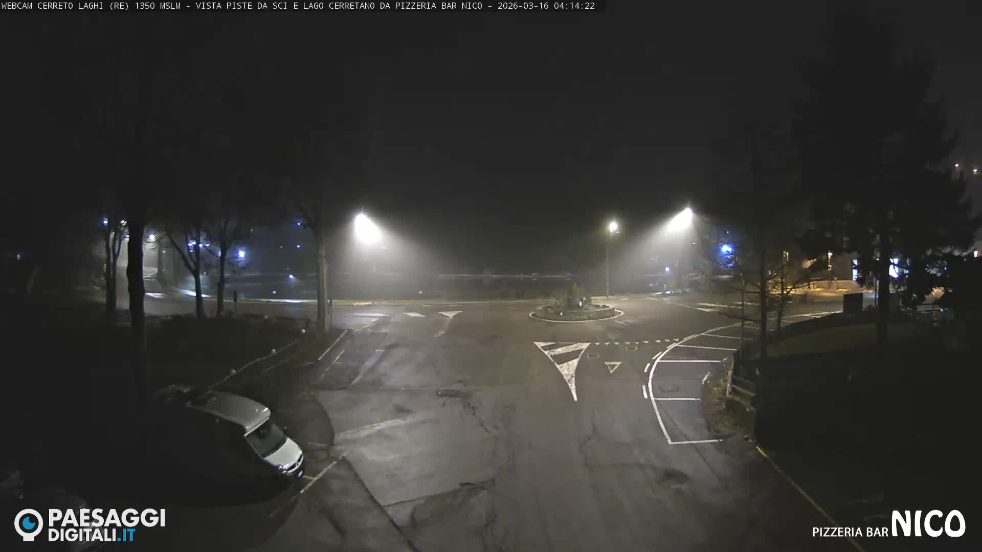 Cerreto Laghi Lake Ski Slopes & Lake's Square Live Cam  - Reggio Emilia, Emilia-Romagna, Italy