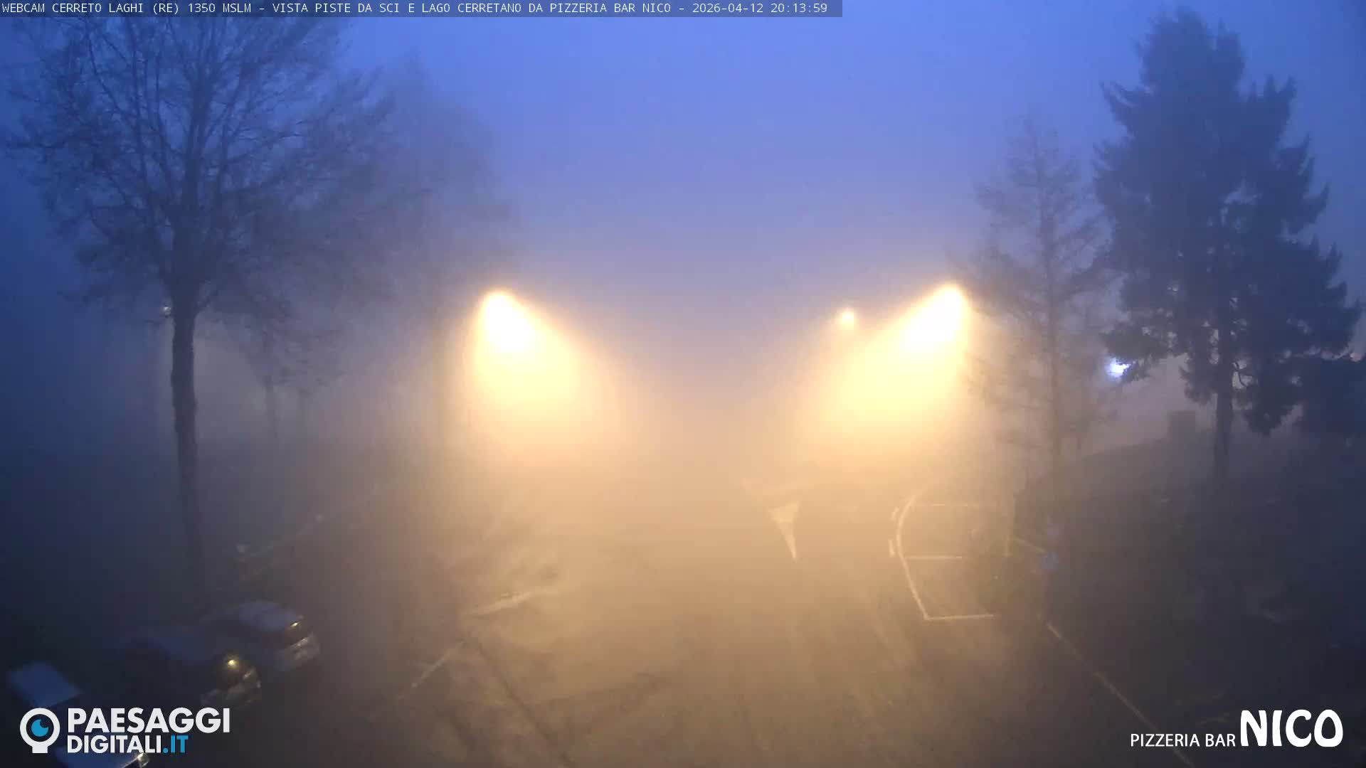 Cerreto Laghi Lake Ski Slopes & Lake's Square Live Cam  - Reggio Emilia, Emilia-Romagna, Italy