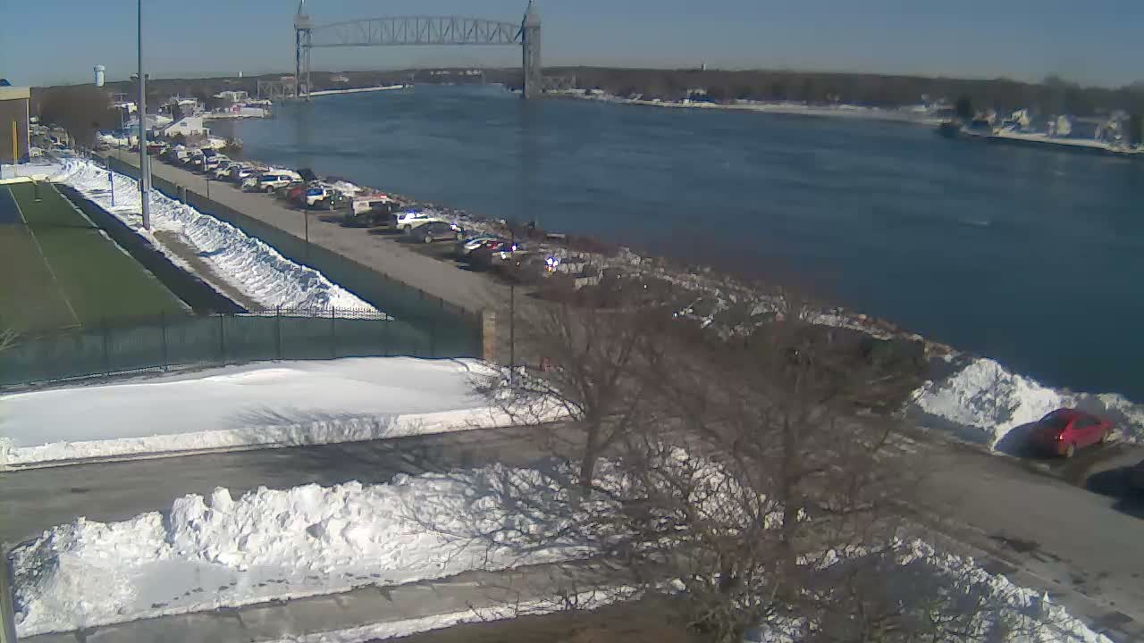 Cape Cod Canal & Railroad Bridge Live Cam - Bourne, Barnstable, Massachusetts, USA