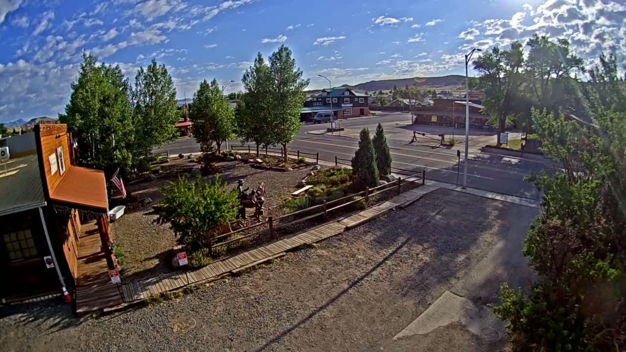 Dubois Village Downtown , U.S Highway 26 X North 1st Street X East Ram Horn Junction Live Cam - Dubois, Fremont, Wyoming, USA