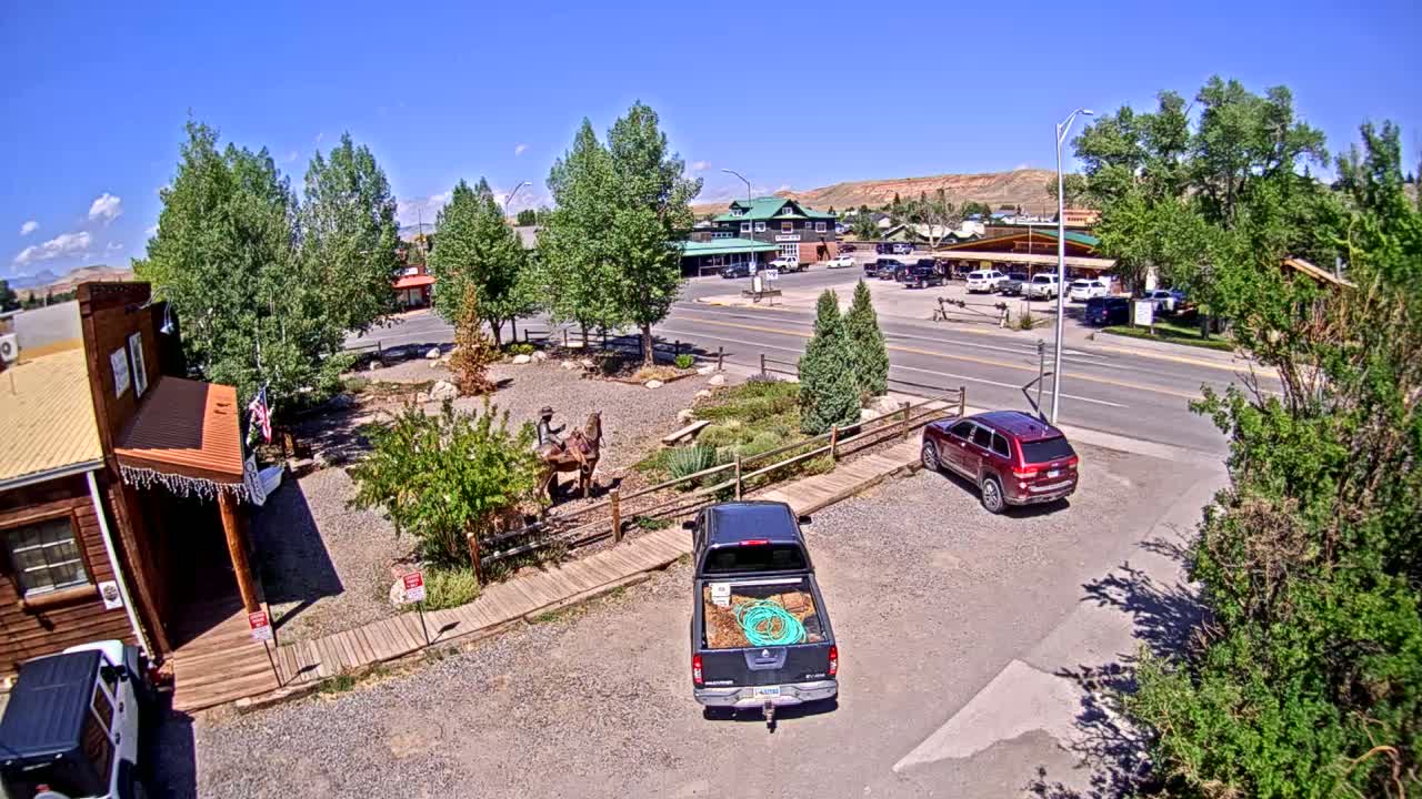 Dubois Village Downtown , U.S Highway 26 X North 1st Street X East Ram Horn Junction Live Cam - Dubois, Fremont, Wyoming, USA