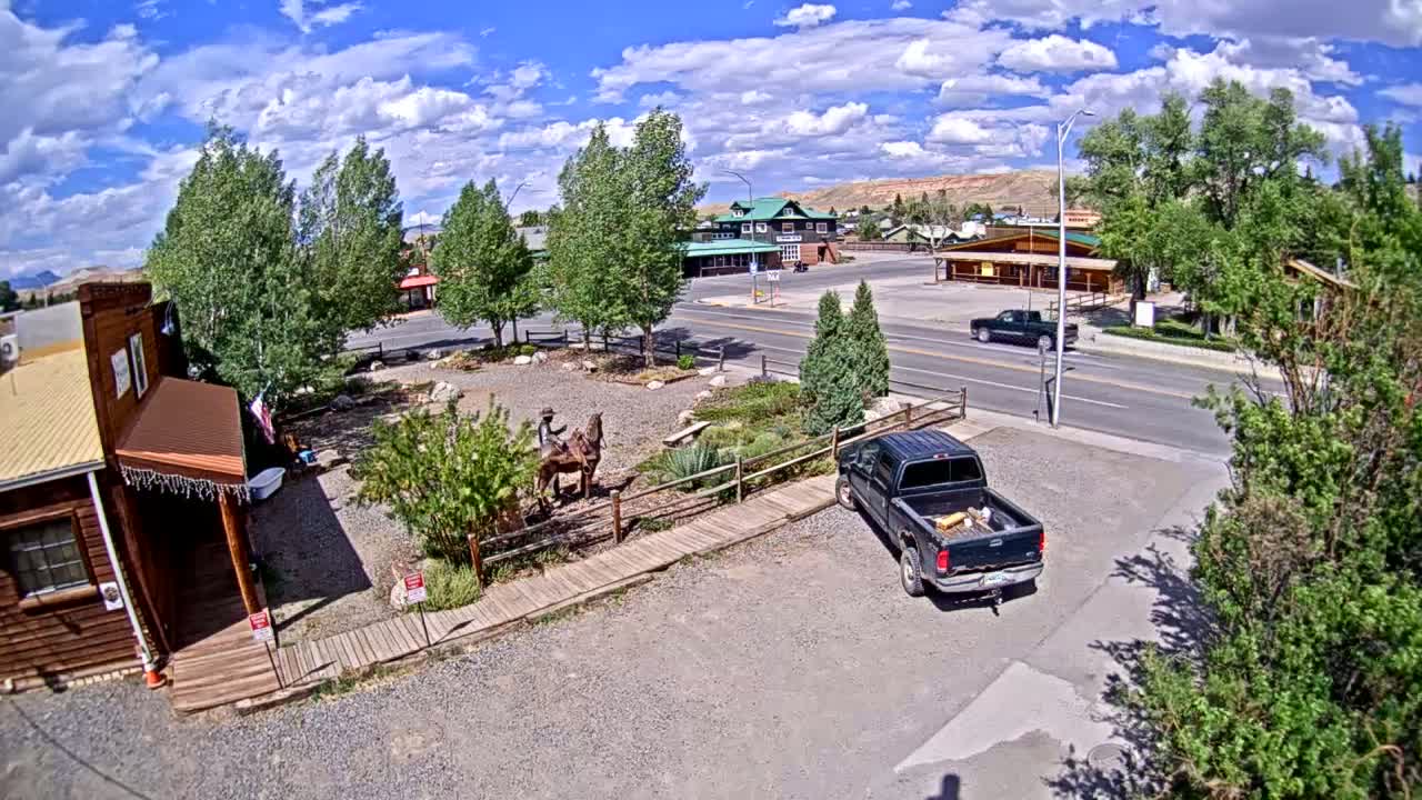 Dubois Village Downtown , U.S Highway 26 X North 1st Street X East Ram Horn Junction Live Cam - Dubois, Fremont, Wyoming, USA