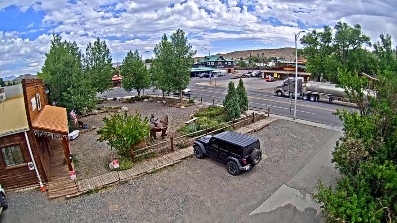 Dubois Village Downtown , U.S Highway 26 X North 1st Street X East Ram Horn Junction Live Cam - Dubois, Fremont, Wyoming, USA