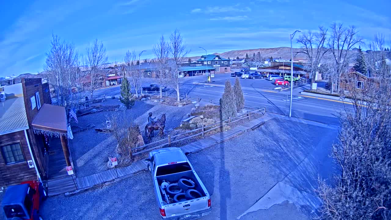 Dubois Village Downtown , U.S Highway 26 X North 1st Street X East Ram Horn Junction Live Cam - Dubois, Fremont, Wyoming, USA