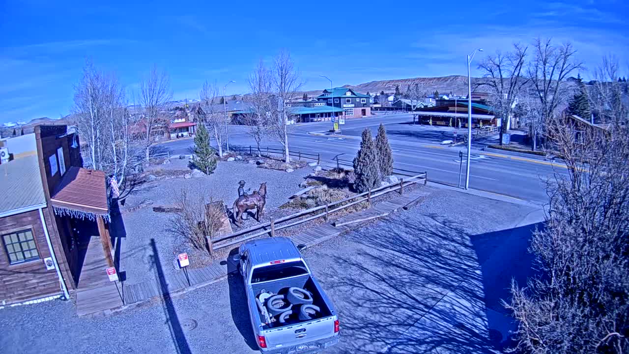 Dubois Village Downtown , U.S Highway 26 X North 1st Street X East Ram Horn Junction Live Cam - Dubois, Fremont, Wyoming, USA