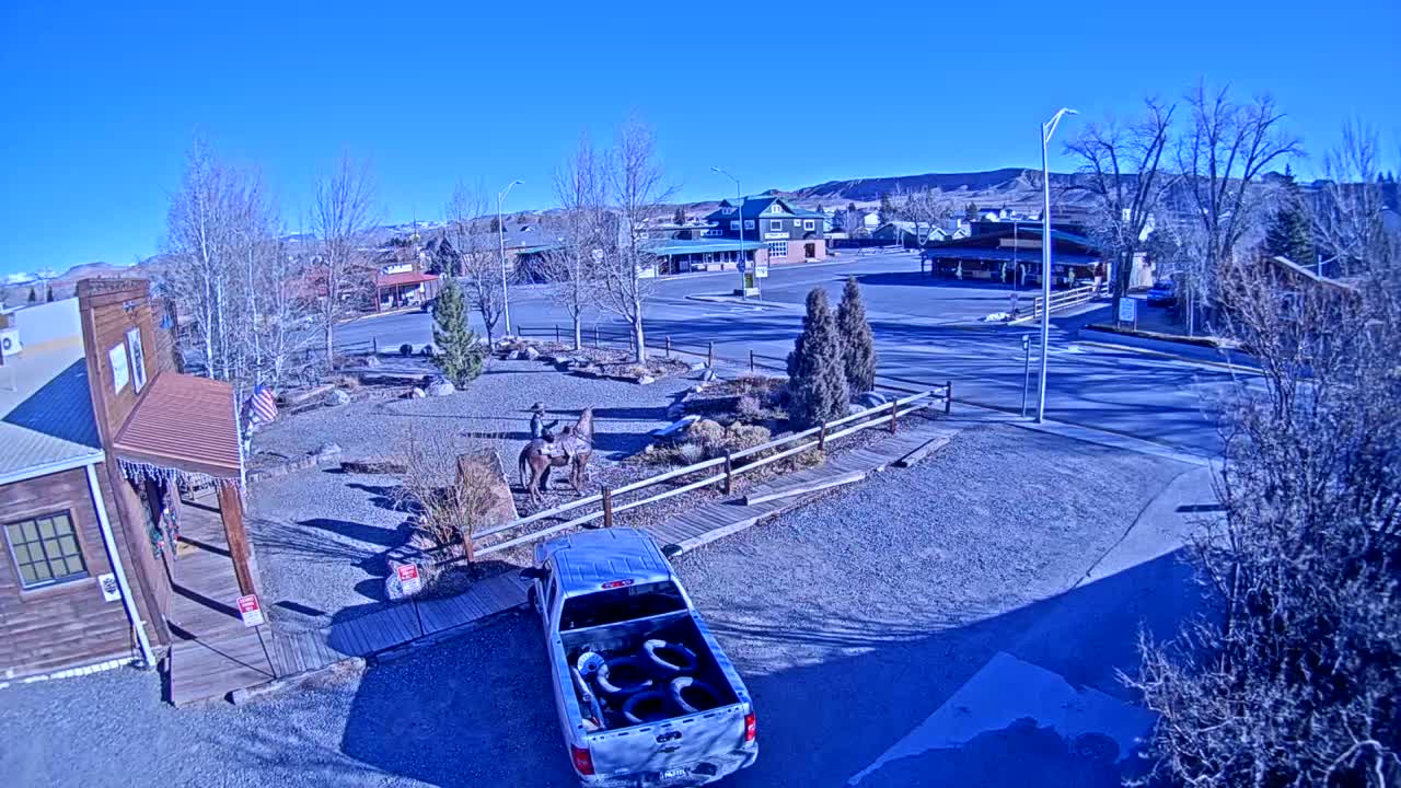 Dubois Village Downtown , U.S Highway 26 X North 1st Street X East Ram Horn Junction Live Cam - Dubois, Fremont, Wyoming, USA