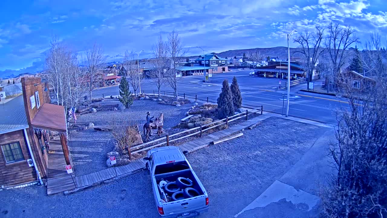 Dubois Village Downtown , U.S Highway 26 X North 1st Street X East Ram Horn Junction Live Cam - Dubois, Fremont, Wyoming, USA