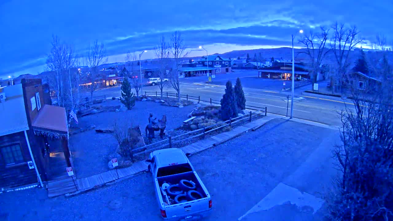 Dubois Village Downtown , U.S Highway 26 X North 1st Street X East Ram Horn Junction Live Cam - Dubois, Fremont, Wyoming, USA