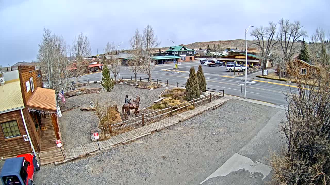 Dubois Village Downtown , U.S Highway 26 X North 1st Street X East Ram Horn Junction Live Cam - Dubois, Fremont, Wyoming, USA