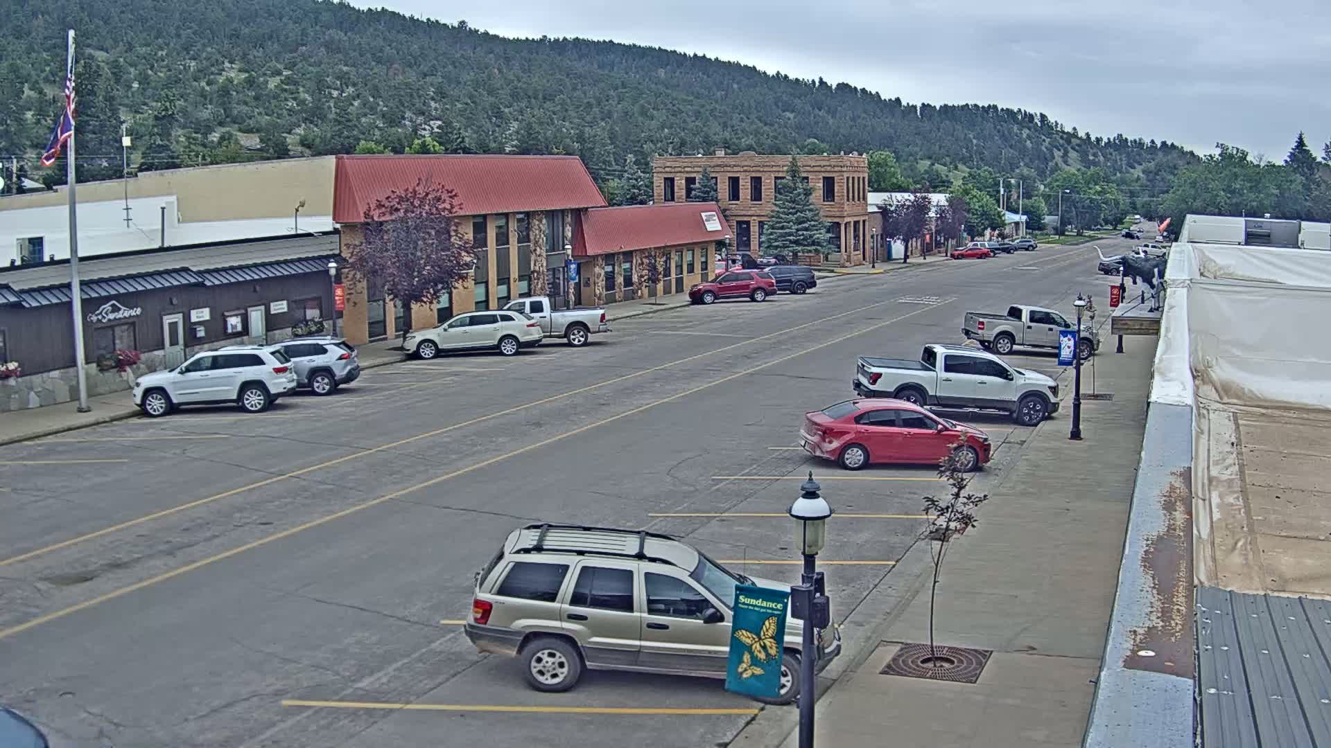 Sundance Village, East Main Street  Live Cam - Sundance, Crook, Wyoming, USA
