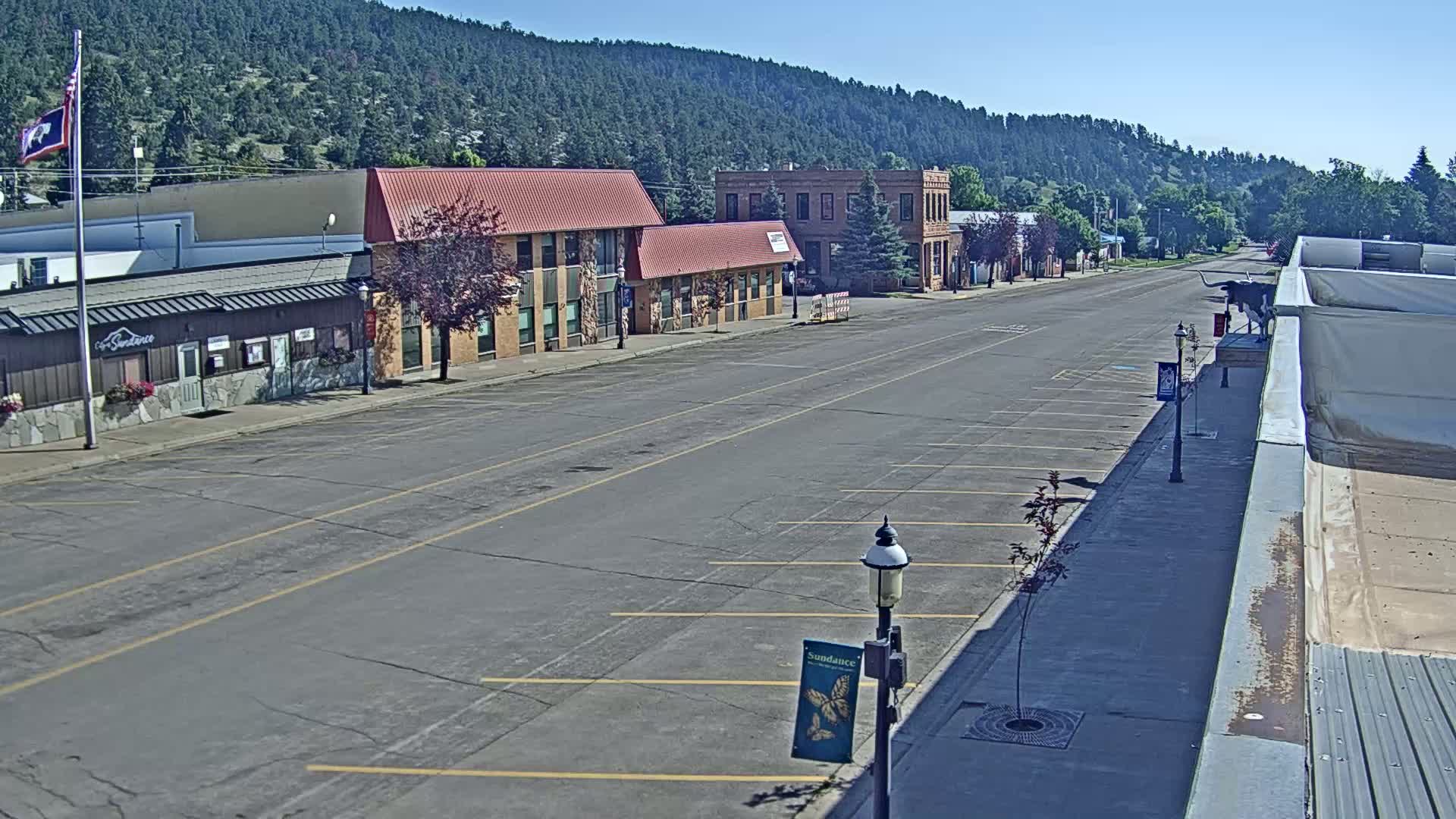 Sundance Village, East Main Street  Live Cam - Sundance, Crook, Wyoming, USA