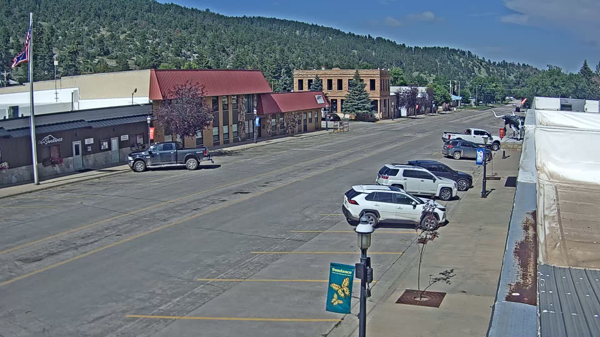 Sundance Village, East Main Street  Live Cam - Sundance, Crook, Wyoming, USA