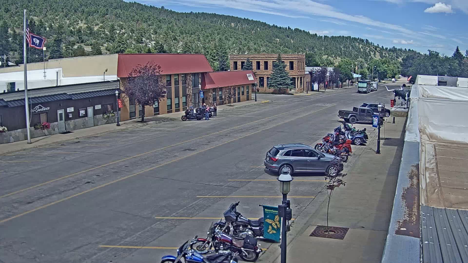 Sundance Village, East Main Street  Live Cam - Sundance, Crook, Wyoming, USA