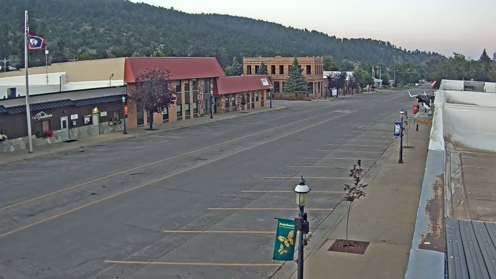 Sundance Village, East Main Street  Live Cam - Sundance, Crook, Wyoming, USA