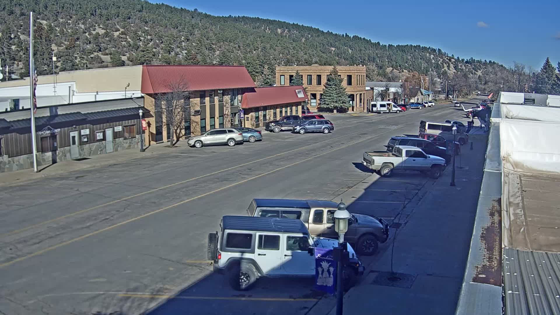 Sundance Village, East Main Street  Live Cam - Sundance, Crook, Wyoming, USA