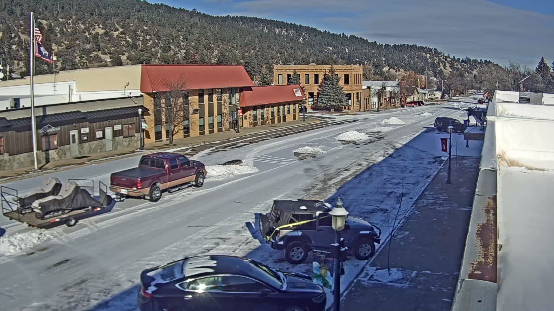 Sundance Village, East Main Street  Live Cam - Sundance, Crook, Wyoming, USA