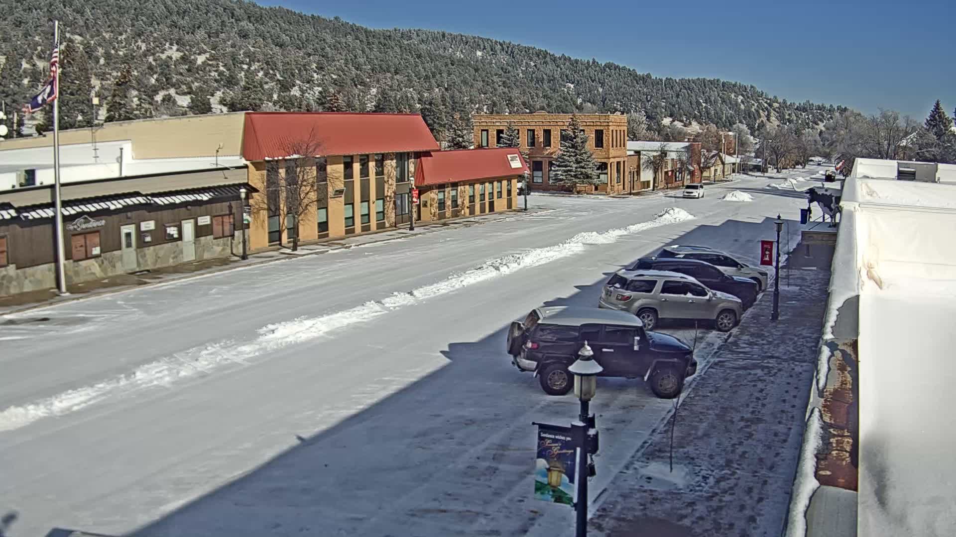 Sundance Village, East Main Street  Live Cam - Sundance, Crook, Wyoming, USA
