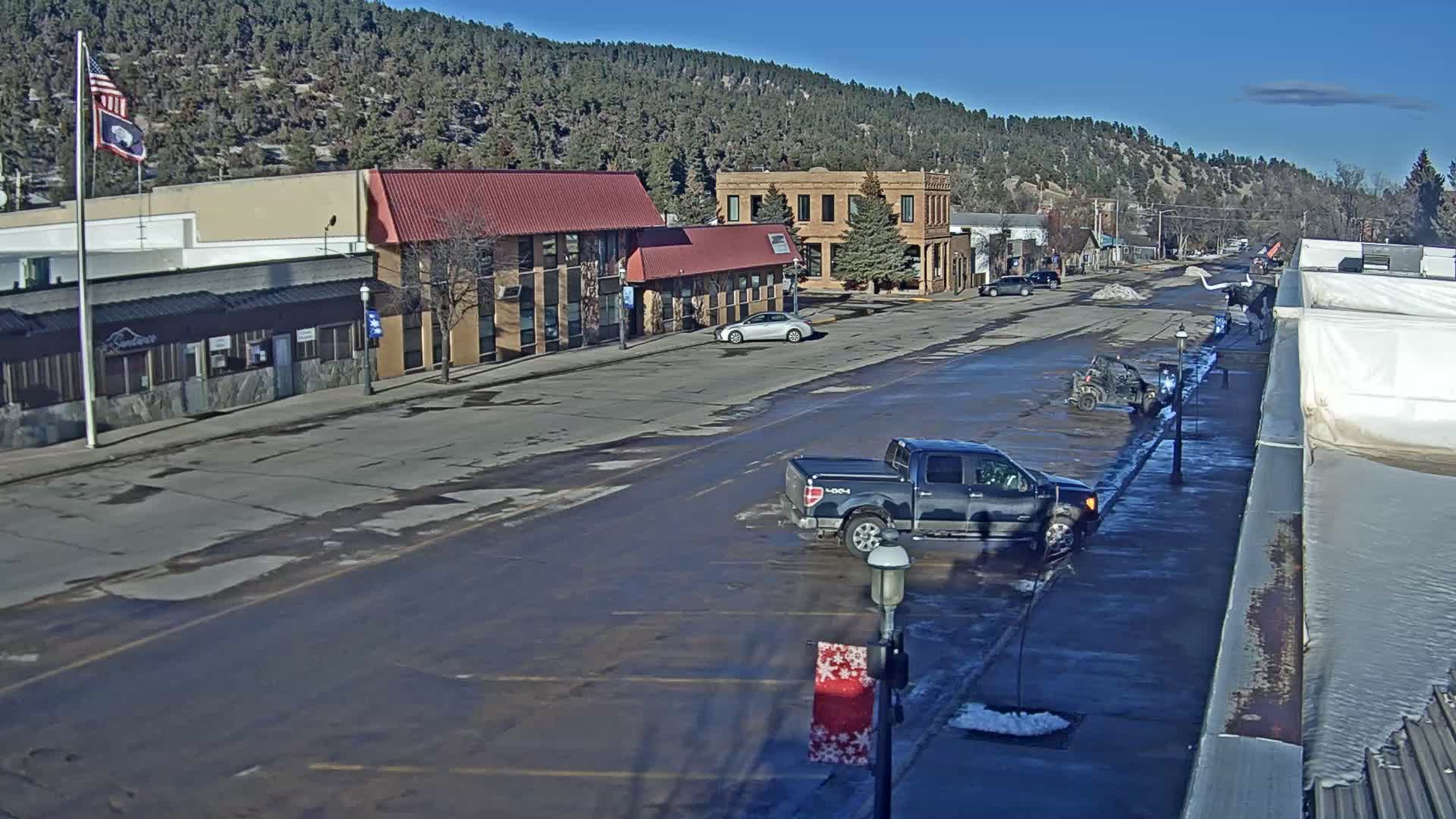 Sundance Village, East Main Street  Live Cam - Sundance, Crook, Wyoming, USA