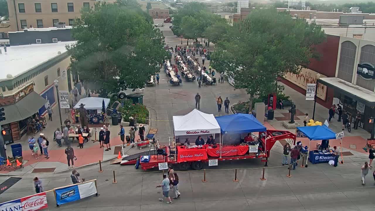 Sheridan, Grinnell Plaza & East Grinnell Street  Live Cam - Sheridan, Sheridan County, Wyoming, USA