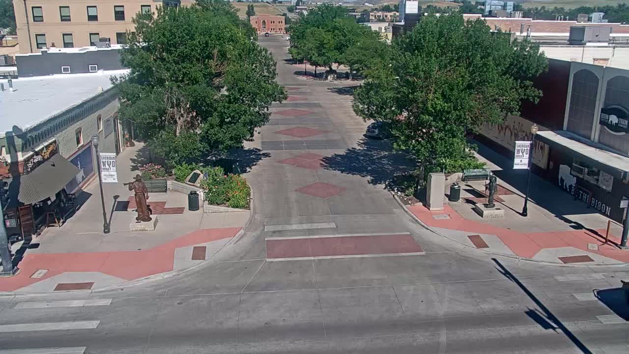 Sheridan, Grinnell Plaza & East Grinnell Street  Live Cam - Sheridan, Sheridan County, Wyoming, USA
