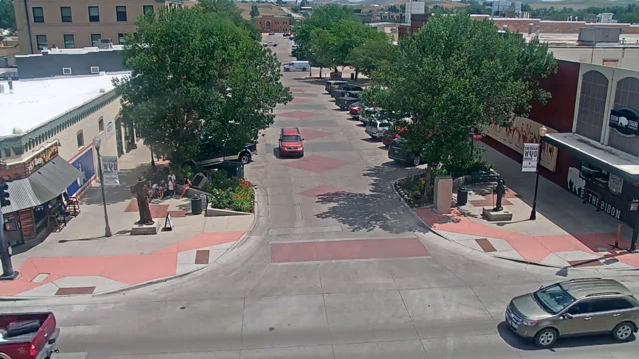 Sheridan, Grinnell Plaza & East Grinnell Street  Live Cam - Sheridan, Sheridan County, Wyoming, USA